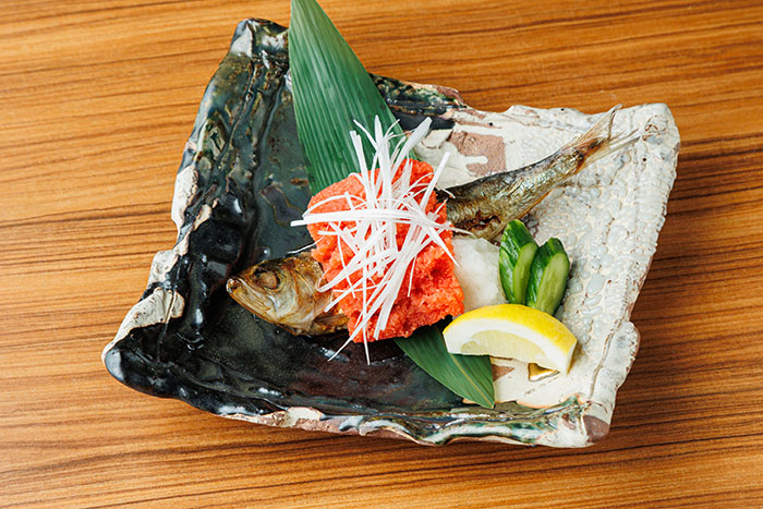 大とろ鰯 明太のせ